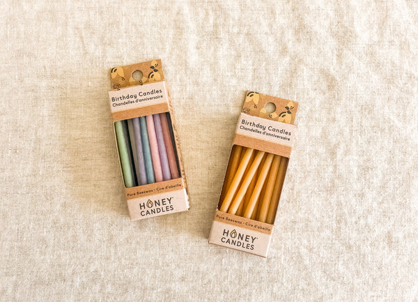 Beeswax Birthday Candles