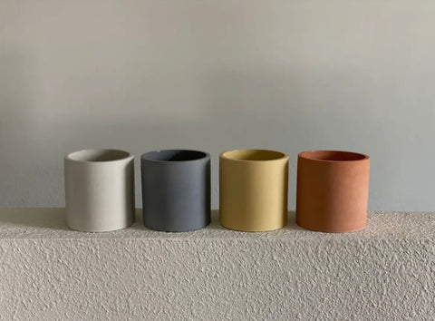 Concrete Candle Vessles