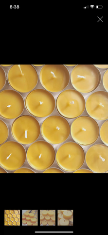 Pure Beeswax Tealights