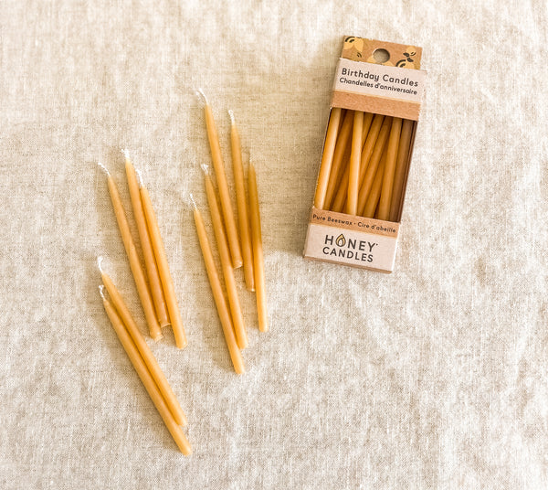 Beeswax Birthday Candles