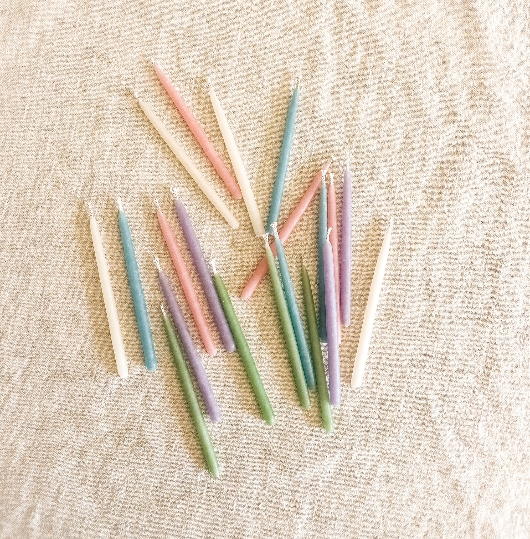 Beeswax Birthday Candles