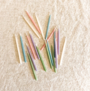 Beeswax Birthday Candles