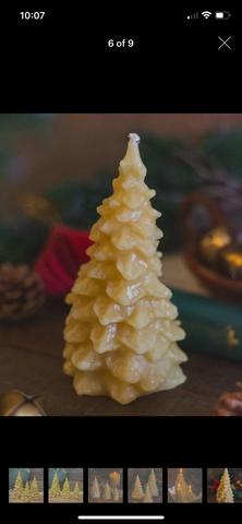 Christmas tree candle