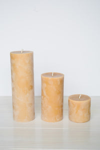 Pure Beeswax Pillars